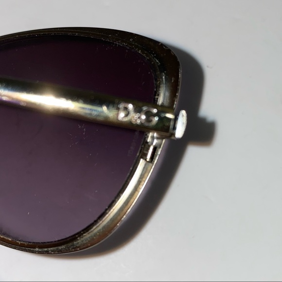 Dolce & Gabbana D&G 6077 Sunglasses Purple Metal Frames  No Case - Picture 3 of 11